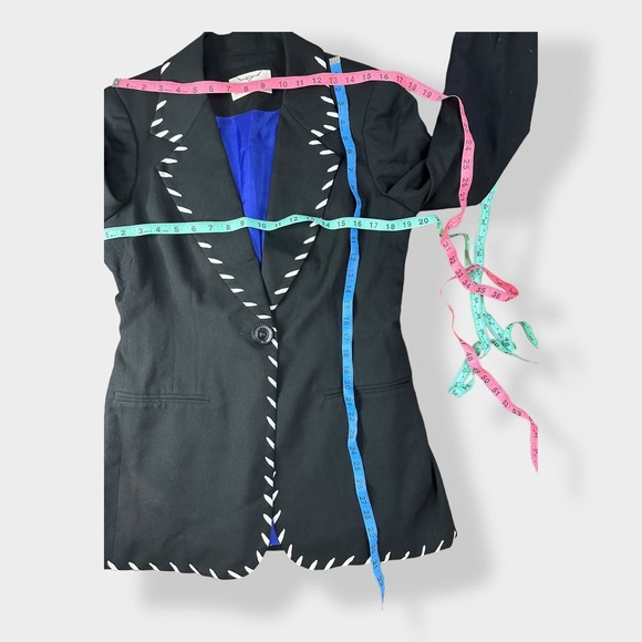 Longhorn by Niver Western‎ Wear Vintage 100% Worsted Wool Blazer Size 6 - Picture 4 of 6